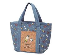 Denim lunch bag with a cork pocket [SNOOPY]