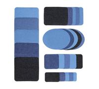 Denim Patches - Iron-on Repair Decoration Kit, 25 Pieces Jeans Denim Patches Kit, Jeans Repair Patchess For Clothing Pants Jacket Bag Backpack Hat Pocket Knee Inner Thigh Home Parents Students