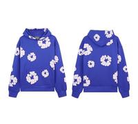 Denim Tears Chándal para Hombre,Conjunto Sudadera con Capucha de Flores Pantalones mangas largas Unisex Otoño e invierno Traje de Jogging Set Hoodie Mujer Jogging Chándal Set(20,S)