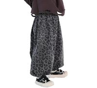 Denim Tears Niño 13 Años - Es Bombachos para Niños Pequeños Bebés Niños Y Niñas Es S con Estampado De Leopardo Es Holgados De Calle Es Largos con Cintura (Dark Gray 12-24 Months)