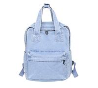Denim Wild Fashion Capacity - Bolso de mano grande para mujer, color sólido, mochila clásica 3s, azul, Talla única