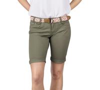 DENIMFY Bermudas Mujer con Cinturón Regular Fit Dfpia Corto Pantalón Chino Short