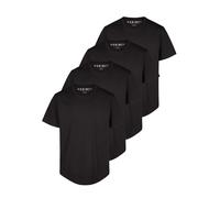 DENIMFY Camiseta Para Hombre Larga 100% Algodón Regular DFPaco Paquete De 4