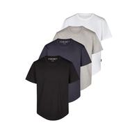 DENIMFY Camiseta Para Hombre Larga 100% Algodón Regular DFPaco Paquete De 4