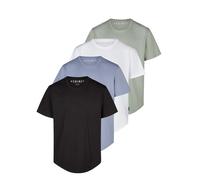DENIMFY Camiseta Para Hombre Larga 100% Algodón Regular DFPaco Paquete De 4