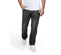 DENIMFY DFAlvin - Pantalones vaqueros elásticos para hombre, corte recto | Pantalón vaquero de sudadera, color azul y negro, talla 30, 31, 32, 33, 34, 36, 38, 40