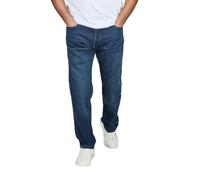 DENIMFY DFAlvin - Pantalones vaqueros elásticos para hombre, corte recto | Pantalón vaquero de sudadera, color azul y negro, talla 30, 31, 32, 33, 34, 36, 38, 40
