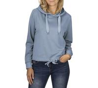 DENIMFY DFHanna - Sudadera con capucha para mujer, corte regular, 100% poliéster, azul, rosa, gris, S, M, L, XL, XXL, Morning Fog Blue (59317), M