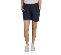 DENIMFY Pantalones cortos de verano para mujer, pantalones ligeros con goma elástica, corte regular, bermudas anchas, 100% viscosa, beige, verde, negro, azul, S, M, L, XL, XXL, azul marino, M