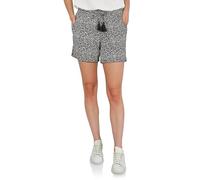 DENIMFY Pantalones cortos DFLia para mujer, corte regular, pantalones cortos de tela, cintura ancha, pantalones de pierna ancha, con bolsillos, cordón, pantalones de verano, básicos, monocolor, verde,