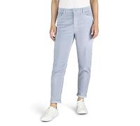 DENIMFY Pantalones de pana para mujer, corte de cintura alta, pierna recta, elásticos, pantalones de pana DFLisa, pantalones con cremallera, bolsillos, monocolor, gris, rosa, azul, beige, verde, S, M
