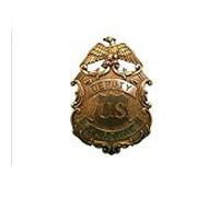 Denix S.A. US Sheriffstern Marshal Star Águila Latón Color Cowboy Western Pin 8 cm
