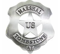 Estrella de Sheriff, diseño con Texto us-Marshal Tombstone 1879"