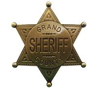 Denix - Insignia del Sheriff de Grand County - Novedad - Dorado - Metal