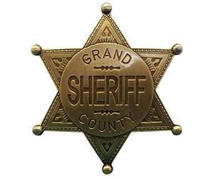 Denix - Insignia del Sheriff de Grand County - Novedad - Dorado - Metal