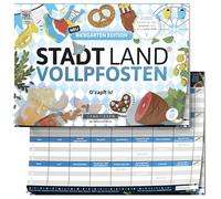DENKRIESEN - City Land VOLLPFOSTEN® Biergarten Edition - Divertido bloque de juego para adultos y niños a partir de 14 años | Juego de palabras con 26 categorías | Ciudad Land Fluss | Juego para