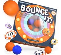 DENKRIESEN Bounce It! - Juego de habilidad con bolas | Juego familiar rápido y de fiesta para 2 - 6 jugadores a partir de 8 años | Push Your Luck Game | 20 minutos de tiempo de juego
