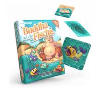 DENKRIESEN - Buda en los peces | Divertido juego de cartas para niños y adultos | 2 - 4 jugadores | a partir de 8 años | aproximadamente 20 minutos de tiempo de juego | Juego familiar con 66 cartas