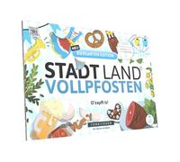 DENKRIESEN - City Land VOLLPFOSTEN® Biergarten Edition - Divertido bloque de juego para adultos y niños a partir de 14 años | Juego de palabras con 26 categorías | Ciudad Land Fluss | Juego para