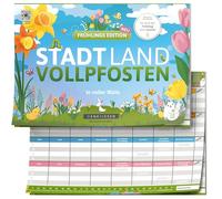 DENKRIESEN - Ciudad Land VOLLPFOSTEN® - Edición Primavera - En Plena floración. | DIN A4 | A Partir de 9 años | Ciudad Land Fluss | Juego Familiar | Juego de Fiesta | Regalo de Pascua | Diversión