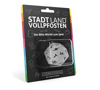 DENKRIESEN - Dados de Ciudad Land VOLLPFOSTEN® - El Cubo de Flash para Jugar. | a Juego con el Juego de Cartas | Adecuado para el Bloque de Juego