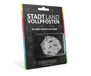 DENKRIESEN - Dados de Ciudad Land VOLLPFOSTEN® - El Cubo de Flash para Jugar. | a Juego con el Juego de Cartas | Adecuado para el Bloque de Juego