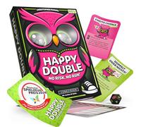 DENKRIESEN Happy Double - Juego de dados para niños y familia, juego de fiesta rápido y de mesa | 2 - 8 jugadores, a partir de 8 años, aprox. 20 minutos de tiempo de juego