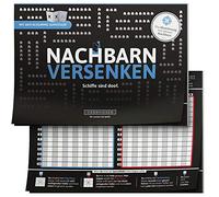 DENKRIESEN - Recordatorio para regalar - Los barcos son doof - Barcos volteados | Bloc de juego | Juego de fiesta | Juego de viaje | Regalo de amigo | Regalo de cumpleaños | Juego para 2 personas.