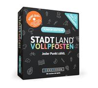 DENKRIESEN - Stadt Land VOLLPFOSTEN - Das Kartenspiel - Junior Edition: Kartenspiel mit 120 Karten
