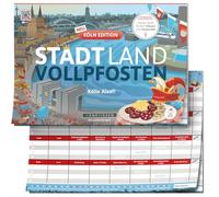 DENKRIESEN Stadt Land Vollpfosten Köln Edition | A partir de 9 años en DIN A4 Spielblock | Stadt Land Fluss für Köln Liebhaber | Familiensspiel | Partyspiel | Gesellschaftsspiele