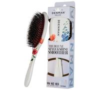 Denman Boar Bristle Hair Brush - Smoothing & Shine Enhancing for Slick Back Styles, Curl Defining & Detangling. Cepillo para el cabello con cerdas naturales para todos los tipos de cabello para