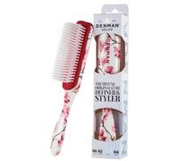 Denman Cepillo de pelo de 7 filas, D3, flor de cerezo