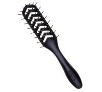 Denman Flexible Vent Brush for Blow Drying - Styling Hair Brush for Wet Dry Curly Thick Straight Hair - For Women and Men (Black), (F200TEPT)