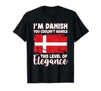 Denmark Flag Proud Elegant Danish Boyfriend Girlfriend Camiseta