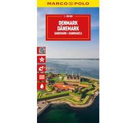 Denmark Marco Polo Map: Straßenkarte und Autokarte mit sehenswerten Strecken, Highlights und digitaler Erweiterung: wegenkaart 1:350.000