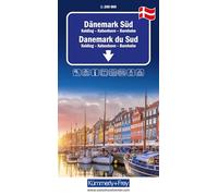 Denmark South Road Map 1:200,000 scale: Kolding - Coppenhagen - Bornholm (Regional maps - Denmark)