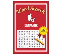 Denmark Word Search Puzzle Book: Easy to read print | 6x9 inches | 35 Puzzles, 315 Words, 53 Pages | Gift for Country & Geography Lovers, Vacations, Road Trips, Holidays, & Free Time