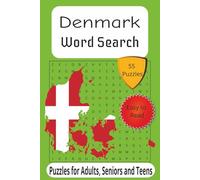 Denmark Word Search: Word Searches with Easy to Read print about Denmark, Danish Cities, Culture, Food and more | 6x9 inches, 110 pages | 55 Puzzles ... Gift for Vacations, Holidays and Free Times