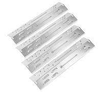 Denmay 29 a 43 cm universal para parrilla de gas Enders, Landmann, Charbroil, placa de acero inoxidable, piezas de repuesto para Burnhard, Barbecook, Taino, Proficook, 4 unidades