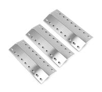 Denmay 39,5 x 15 cm Universal Quemador Cubierta de repuesto para Landmann Grillchef, Landmann Triton, Landmann Minton, Landmann Avalon, Grandhall Maxim GT4, acero inoxidable, 3 piezas
