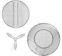 Denmay Kit de parrilla de cocina, parrilla de carbón y sistema de limpieza para parrilla de carbón Weber, 49,53 cm