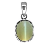DENMOUS 12,25 Ratti 11,47 quilates A+ calidad ojo de gato Lehsunia colgante de piedra preciosa para mujeres y hombres-B09QL3PW-DNM
