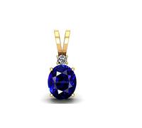 DENMOUS 16,25 Ratti 15,00 quilates de laboratorio - Certificado sin calefacción sin tratamiento Aaa+ Calidad Natural Blue Sapphire Neelam Gold Stone Gemstone Locket-B0B3S5H3-DMS, S, Piedra preciosa.