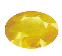 DENMOUS 3.25 Ratti Pokhraj zafiro amarillo certificado-B0BB5KF5-DNM