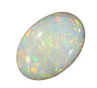 DENMOUS 8.25 Ratti / 7.55 quilates A+ Multifire Opal Stone Natural Oval Opal Australian Opal Loose Gemstone with Lab Certified For Men And Women'S-B0C19188DNN