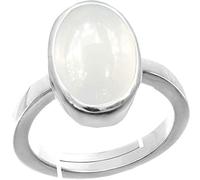 DENMOUS Anillo de piedra lunar arcoíris de calidad A+ de 5,25 ratti de 4,32 quilates para mujeres y hombres--B0CVVZGH-DNM