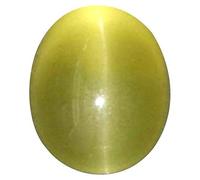 DENMOUS , Certificado sin calefacción, 10,25 ratti / 9,42 quilates A+ calidad ojos de gato naturales/Lehsunia Ketu piedra preciosa suelta para mujeres y hombres-B0927QW2-2541, S, Gema