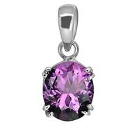 DENMOUS Colgante de amatista Katela de calidad natural de 9,00 ratti de 8,25 quilates, chapado en plata, piedra preciosa (Top Aaa+), calidad para hombres y mujeres (Ggtl Lab Certificado)-B09NW2TY-DNM