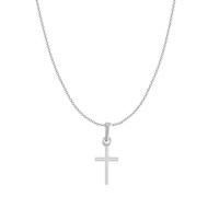 DENMOUS Colgante de cadena de Dios Jesús (colgante con ancla/cadena de cadena) para hombres y mujeres, plata pura, medallón de cadena Lord Isa masih para buena salud y riqueza-psa7178-1, S, Gema