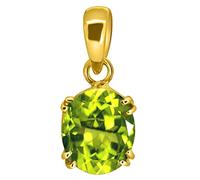 DENMOUS Colgante de peridoto natural suelto de 4,25 ratti/4,00 quilates, piedra de peridoto natural, chapado en oro, medallón por laboratorio, certificado para hombres y mujeres--B0BTGLQF-01